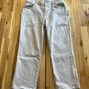 Chico’s Light Beige Capri Jeans Size 0